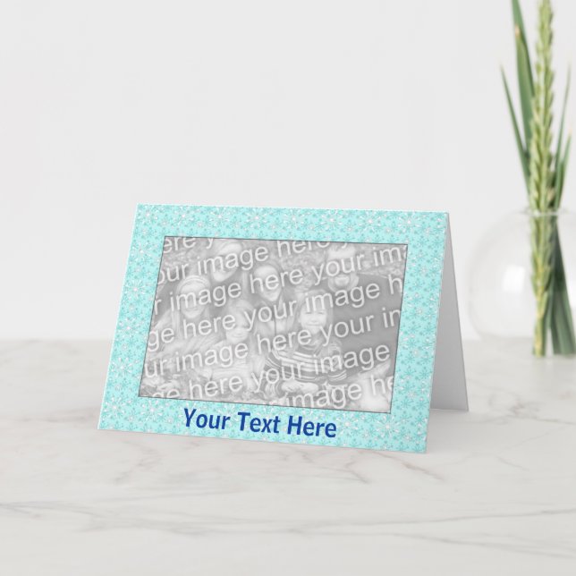 Card Template - Snowflake Border (Front)