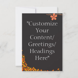 Card Templates/ Greeting Template -Personalise It!