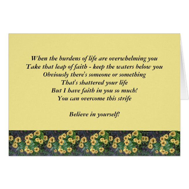 Card to Encourage (Front Horizontal)