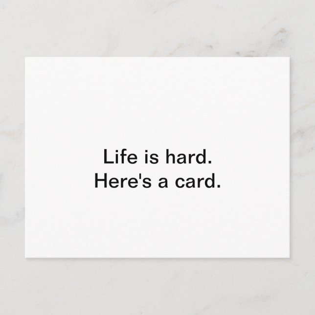 Card to help a loved one through a rough patch. (Front)