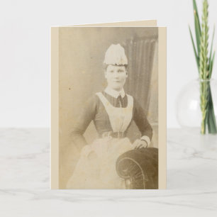 Card —Victorian nurse