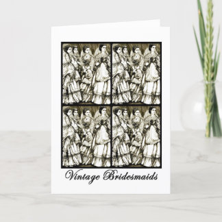 Card: Vintage Bridesmaids Card