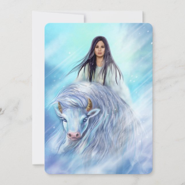 Card White Buffalo Calf Woman (Front)