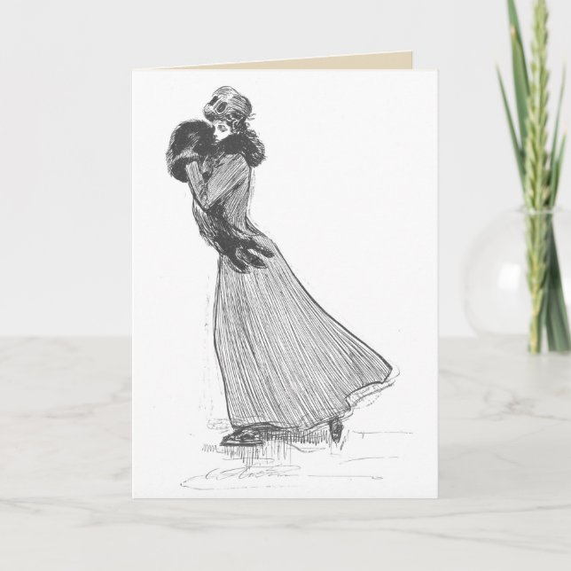 Card —winter poem inside (Front)