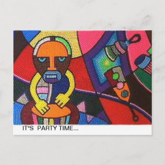 card with african design