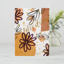 Card with flowers 