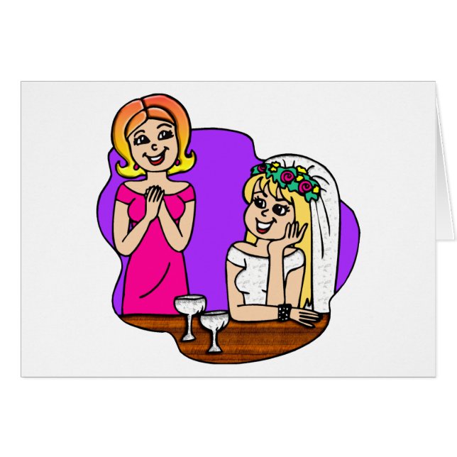 Card: Young Mother of the Bride (Front Horizontal)