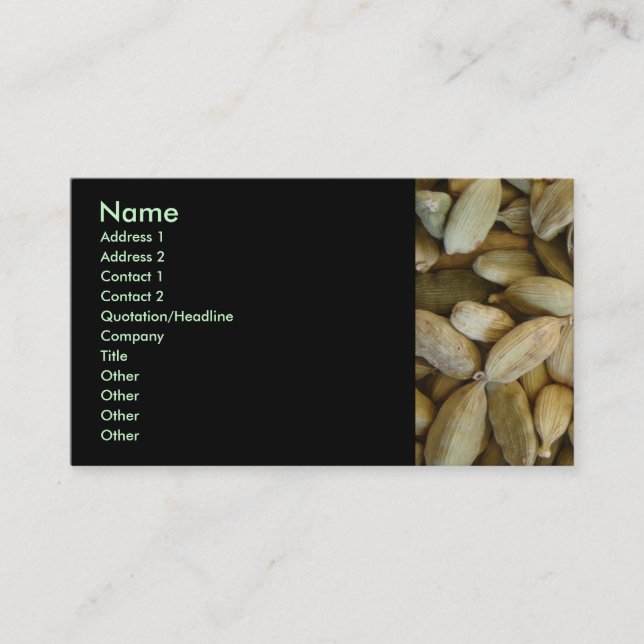 Cardamom Business Card (Front)