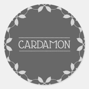 Cardamon Spice Jar Stickers