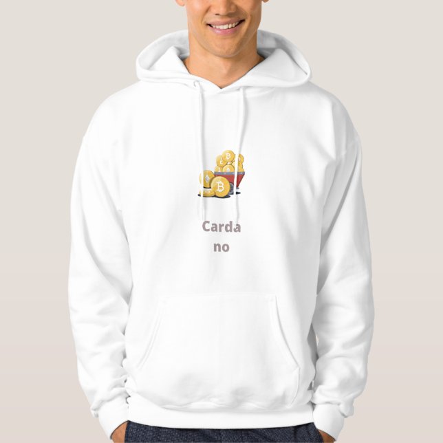 Cardano Moon - cryptocurrency Hoodie (Front)