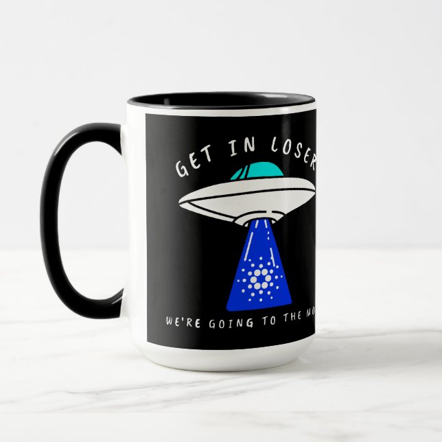 Cardano to the moon- ADA Crypto Mug (Left)