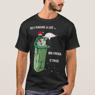 (Cardart) Bin Chicken Christmas T-Shirt