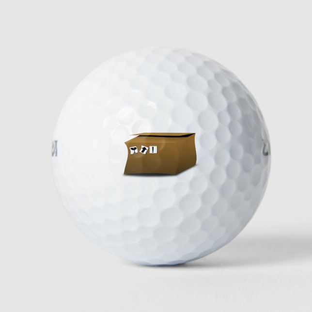 Cardboard Box Golf Balls (Front)