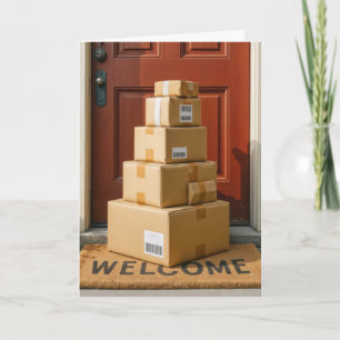 Cardboard Boxes For Getting Old Birthday Humour Card