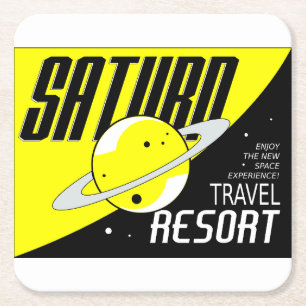 Cardboard boxes with spatial design square paper coaster