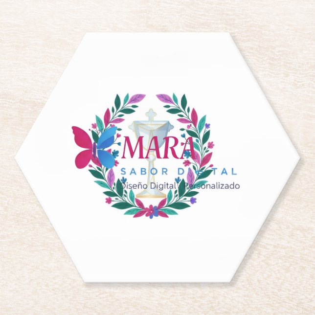 Cardboard Coasters Apron — Flavor Brand (Front)