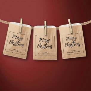 Cardboard Merry Christmas From   Paper Bags