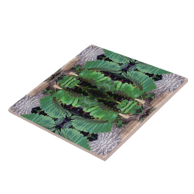 Cardboard Palm Pattern Tile (Side)