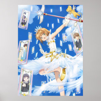 Cardcaptor Sakura  In Blue Poster