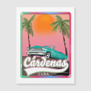 Cárdenas Cuba vintage travel poster