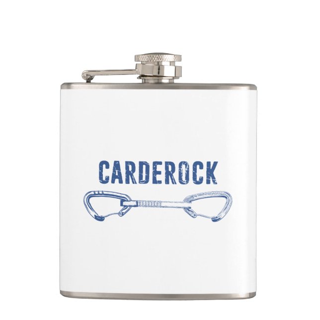 Carderock Rock Climbing Quickdraw Hip Flask (Front)