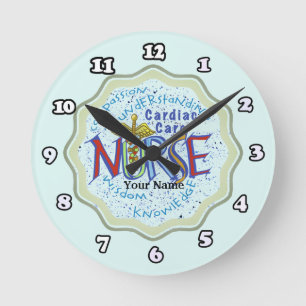 Cardiac Care Nurse Motto clock