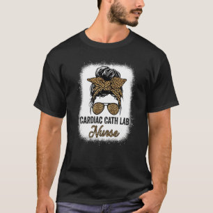 Cardiac Cath Lab Nurse Appreciation Day Leopard Wo T-Shirt