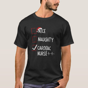 Cardiac Christmas Nurse Family Group Nursing Xmas  T-Shirt