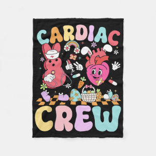 Cardiac Crew Easter Day Cvicu Nurse Bunny Anatomic Fleece Blanket