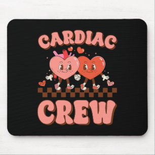 Cardiac Crew Heart Nurse Echo Tech Valentine Days Mouse Pad