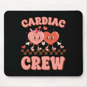 Cardiac Crew Heart Nurse Echo Tech Valentine Days Mouse Pad