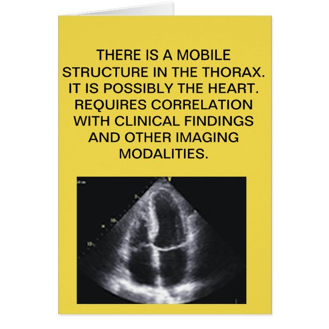 CARDIAC ECHO REPORT CARD (Front)