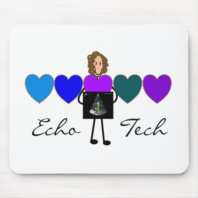 Cardiac Echo Technician Unique Gifts Mouse Pad (Front)