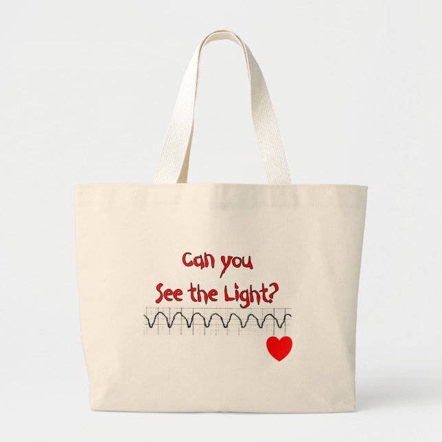 Cardiac/ ER Nurse Hilarious sayings Large Tote Bag (Front)