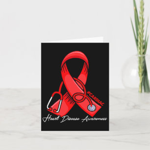 Cardiac Heart Disease Awareness Go Red Cardiologis Card