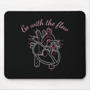 Cardiac Nurse Anatomy Cardiology Human Heart Flow Mouse Pad