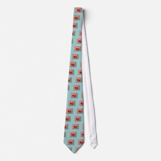 Cardiac Nurse Art Gifts Tie (Front)