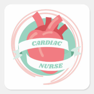 Cardiac Nurse Gift for Cardiology Nursing Team Gif Square Sticker
