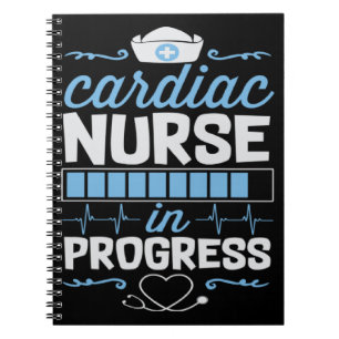 Cardiac Nurse In Progress Nursing School Student C Notebook