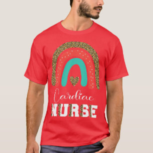 Cardiac Nurse Leopard Cardiologist Graduation Card T-Shirt