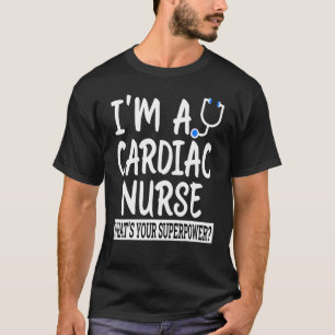 Cardiac Nurse Male Nursing School & Medical Desig T-Shirt