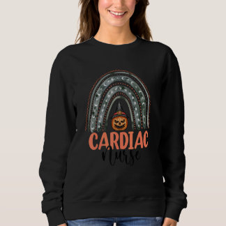 Cardiac Nurse Nursing Scary Halloween Rainbow Pump Sweatshirt
