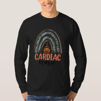 Cardiac Nurse Nursing Scary Halloween Rainbow Pump T-Shirt