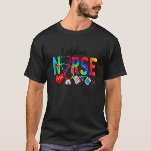 Cardiac Nurse Tie Dye Love Heart Stethoscope RN Nu T-Shirt