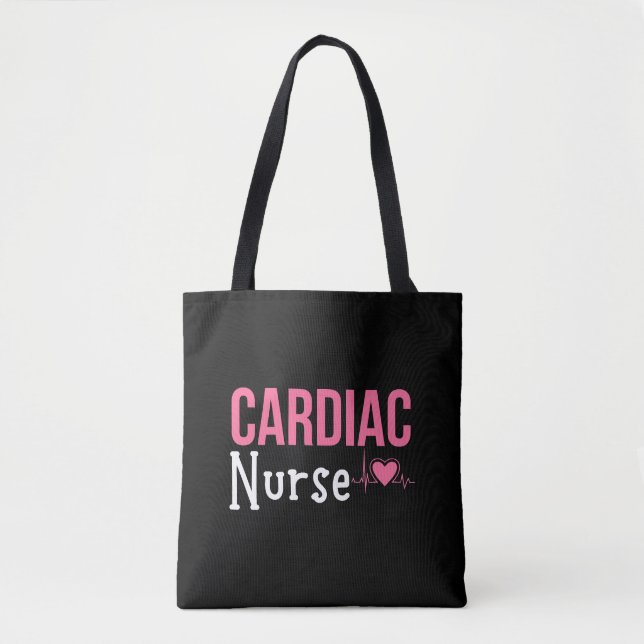 Cardiac Nurse Tote Bag (Front)