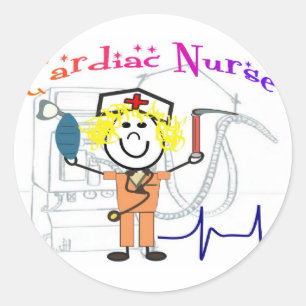 Cardiac Nurse  Unique and Adorable Gifts Classic Round Sticker