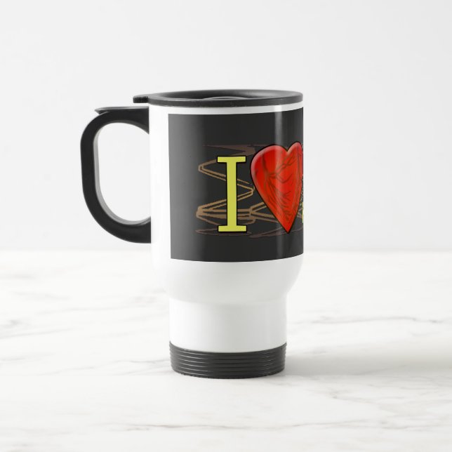 Cardiac Recovery Gifts | Stent T-shirts Travel Mug (Left)