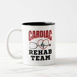 Cardiac Rehab Team Cardiologist Nurse Two-Tone Coffee Mug
