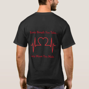 Cardiac Sonograher ECG back T-Shirt