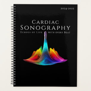 Cardiac Sonographer-Colourful Ultrasound Waves Planner